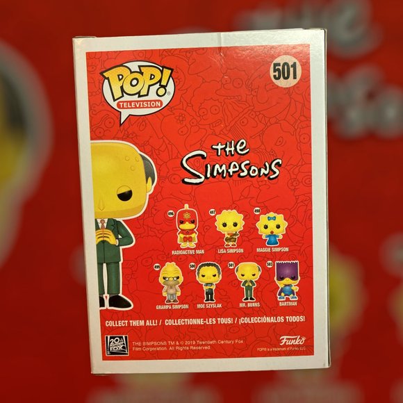Funko The Simpsons POP! Television Mr. Burns Vinyl Figure #501New Unopened - - Picture 6 of 6